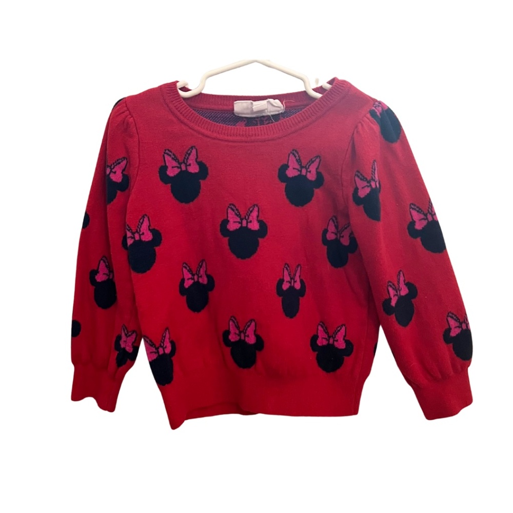 Pink and Red Disney Minnie Mouse Sweater from Gap